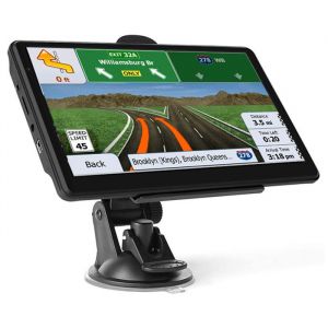 Syst&egrave;me de navigation GPS pour voiture et camion cartes 2023 &eacute;cran tactile 7 pouces commande vocale alerte de vitesse Label