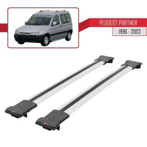 Pour Peugeot Partner 1996-2003 Barres de Toit FLY Modèle Railing Porte-Bagages de voiture - Gris