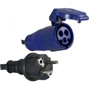 Adaptateur pour borne de camping - câble de 0,3m H07RN-F 3G1.50 mm² - fiche femelle CEE IP44