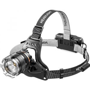 Lampe Frontale LED RechargeableSuper Lumineux 50000 Lumens 6 Modes LEDCapteur et Lumière RougeRechargeable par USB 5200 mAh