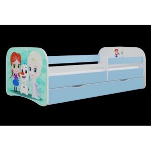 Lit enfant - Kocot Kids - La Reine des neiges bleu - Avec tiroir - 70x140 cm