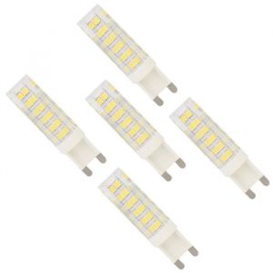 5X G9 Lampe LED 7W Ampoule Lampe Blanc Froid 500LM LED Bulb Haute Illumination 76 SMD 2835LEDs lampe de salon AC220-240V