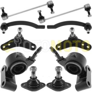 Kit bras de suspension avant compatible MINI COOPER R50 R52 R53 compos&eacute; de 10 pi&egrave;ces