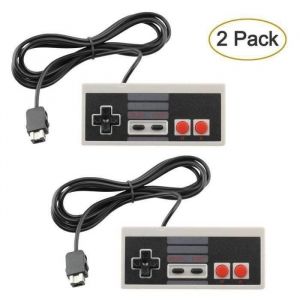 Manette Contrôleur - NES - L025D2 - 1.8M Câble - Compatible Nintendo NES Classic Mini - 2PCS