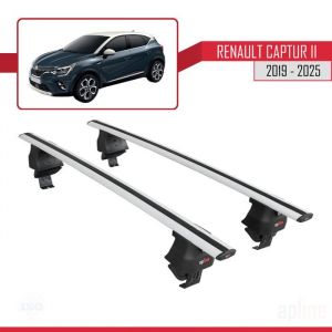 Barres de toit - ACE-4 - Renault Captur 2 - Aluminium - Gris - 2 Barres