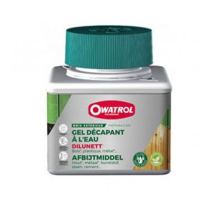 Gel décapant Dilunett à leau - 2.5 L - OWATROL - Décape peinture vernis lasure - Extérieur