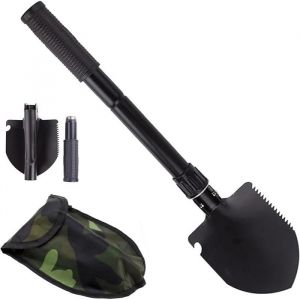 Pelle Pliante Multifonctionnelle 4 En 1 Mini Pelle Pliante Noire Camping Multifonction