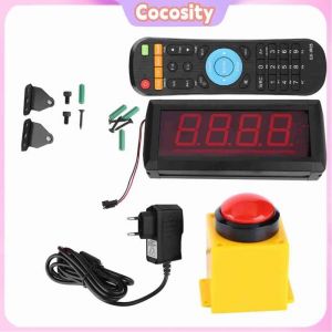 Cocosity Challenge Countdown Timer Challenge de jeu populaire 10 secondes Countdown Timer LED electronique bouton Bouchon UE
