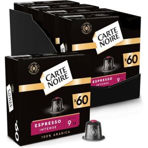 Capsules De Café Espresso Intense N°9 Compatibles Nespresso - Café Arabica - Lot De 4 X 60 Capsules Aluminium - Fabriqué En France