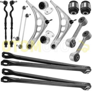 Kit bras de suspension avant et arrière compatible BMW 3 E46 318D 320D 330D 320CD 330CD  composé de 14 pièces