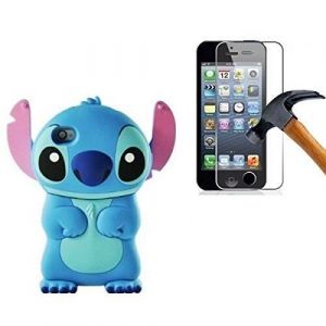 Coque Iphone 6 / 6S - Lilo & Stitch - Bleu + 1 verre trempé