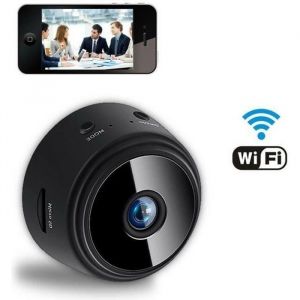 Mini cam&eacute;ra Espion cach&eacute;e sans Fil WiFi 1080p HD Vision Nocturne Cam&eacute;scope DVR Secret Micro Cam&eacute;scope pour la s&eacute;curit&eacute; &agrave; Domicile#01
