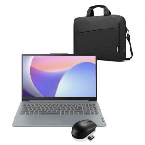 PC Portable LENOVO IdeaPad Slim 3 15IAN8 Sans Windows - 15 FHD - Intel Core i3 N305 - RAM 8 Go - SSD 512 Go + Souris + Sacoche