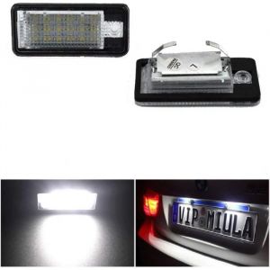 2pcs Eclairage de Plaque Immatriculation Feux de Plaque d&rsquo;Immatriculation Pour Audi A3 8P A4 B6 B7 A5 A6 4F Q7