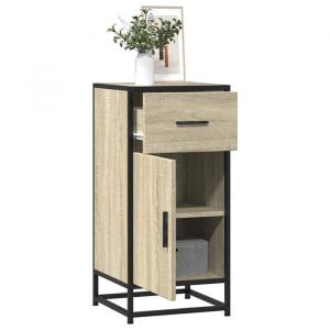 SALE 2025Meuble bas bahut vaisselier - Buffet - Ch&ecirc;ne sonoma - 355x35x76 cm - bois ding&eacute;nierie et m&eacute;tal171 Kg 8427