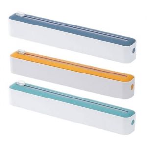 Lot de 3 distributeurs de film magn&eacute;tique avec coupe-film tiroir d&eacute;vidoir pratique pour film plastique/papier Mult FILM ALIMENTAIRE