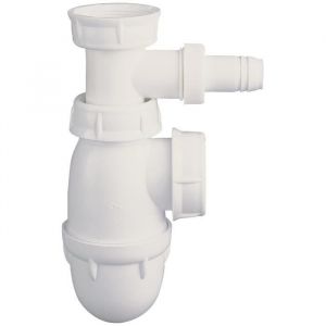 Siphon évier réglable avec prise pour mâchine à laver Ø40/49 - NF