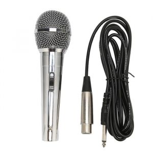 Microphone filaire &agrave; bobine mobile microphone de chant portable pour r&eacute;union KTV &agrave; domicile 98 pieds