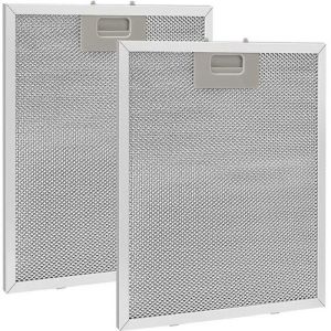 2 PCS Filtre à Graisse Métallique pour Hotte Aspirante 320x260mmFiltre en Maille Accessoire Hotte Aspirante pour Hottes de Cuisine