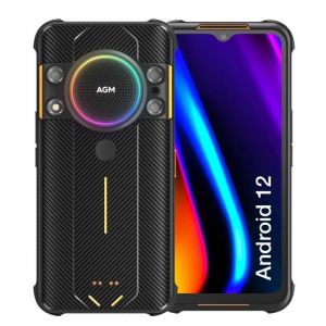 AGM H5 T&eacute;l&eacute;phone Portable Incassable Android 12 IR Vision de Nuit Smartphone 7000mAh Batterie Etanche IP68 IP69K 6GB+128GB NFC