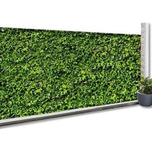 Brise Vue Occultant - Non spécifié - Imprimé Feuillage - 160 GR/m² - H 1.5 x L. 10 M - Vert