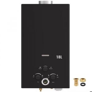 Chauffe-eau instantan&eacute; au gaz chauffe-eau instantan&eacute; de 18 L au propane avec allumage par batterie pour chevaux camping