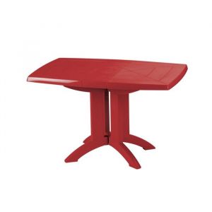 Grosfillex table vega Rouge 118 cm