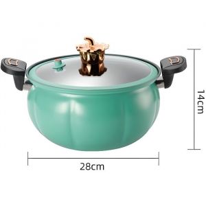 Micro autocuiseur antiadhésif Mothinessto LY1 - Vert - Fer forgé - 8 litres - Gain de temps - Facile à nettoyer