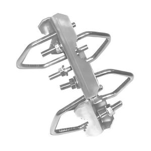 Fixation universelle - TONNA - Acier galvanisé - 70 mm - Couleur gris - Idéale pour antenne