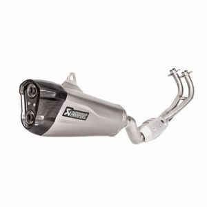 Pot maxiscooter akrapovic pour yamaha 530 tmax 2017+ (ligne complete titane) (s-y5r3-hzemt-1) (homologue ce)