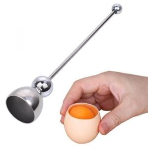 JL Coupe-oeuf Coque Toqueur à Oeufs Ouvre-oeuf Outil de coupe doeuf en acier inoxydable 3.8 x 3.8 x 24 cm - JLPRM824AA1742