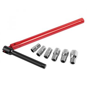 Cl&eacute; sp&eacute;ciale pour mitigeur d&eacute;vier &Oslash; 13 mm avec 6 douilles (8-14 mm) outil de plomberie robuste couleur rouge