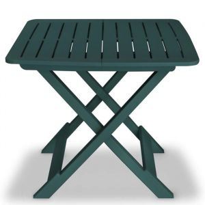 CLOUD Table et Chaise dext&eacute;rieur pour Jardin - Ensemble de bistro pliable 3 pcs Plastique Vert CHYNEW3534535