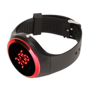 Cuque montre LED pour enfant Enfants montre num&eacute;rique &eacute;tudiant &agrave; la mode LED rouge Sports de plein air montre cadeau