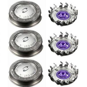 Lame de Rasoir de Rechange pour T&ecirc;Te de Rasoir 6 Pi&egrave;Ces pour Philips HQ3 HQ4 HQ55 HQ56 HQ6900 HQ6868 HQ5812 HQ6874 Lame de Rasoir