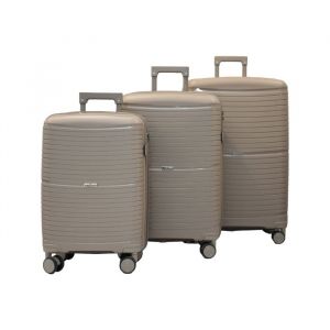 Daniel Hechter &ndash; Set de 3 valises 36 66 et 102L champagne Monaco