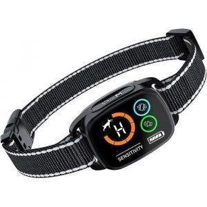 Collier anti aboiement chien - Mode son/vibration/vibration forte - Écran LCD - IP67 - Collier anti aboiement