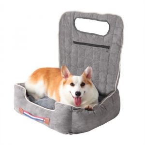 Siège Auto Panier pour Chien Rehausseur Transport Petit Chien Sac Transport Chien Voiture Coussin Voiture Chat