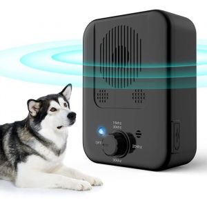 Anti Aboiement Chien à Ultrason Longue Portée Voisin 33 Pieds Rechargeable Détection Automatique pour Petit/Moyen/Gros Chien