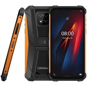4G Ulefone Armor 8 Smartphone 64Go Robuste 6.1&Eacute;cran Android 10 16MP Cam&eacute;ra 5580mAh Batterie IP68 &Eacute;tanche Antichoc NFC-Orange