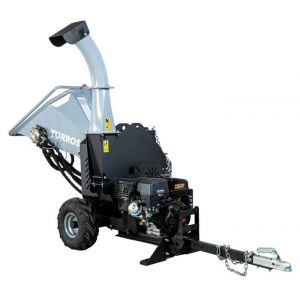 Broyeur de branches à rouleau hydraulique pro tractable thermique essence 15cv 420cc 120mm avec démarrage électrique Torros HDK125H
