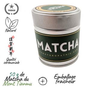 Th&eacute; Matcha qualit&eacute; pr&eacute;mium c&eacute;r&eacute;monial gros pot 50g