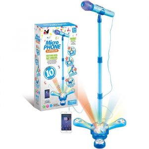 Jouets musicaux enfant - Micro Enfant sur Pied Karaok&eacute; Enfants (Bleu)