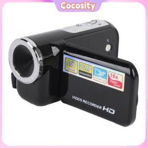 Cocosity Cam&eacute;scope Num&eacute;rique 5cm &Eacute;cran Couleur - Full HD 1080P 16MP Zoom 16x Anti-Secousses - Id&eacute;al pour Voyage Noir
