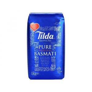 Riz Basmati Long Pure Original - Marque TILDA - Sans Gluten 1kg/Sachet 1KG