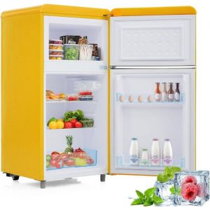 Mini r&eacute;frig&eacute;rateur - R&eacute;Frig&eacute;Rateur R&eacute;Tro - 50*51*958cm - 120 Kwh/An - 72 litres - 39 dB - &Eacute;clairage LED - Froid statique