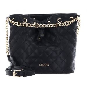 LIU JO Sac &agrave; &eacute;paule bandouli&egrave;re noir pour femme - Humita Bucket Bag S Nero 304610