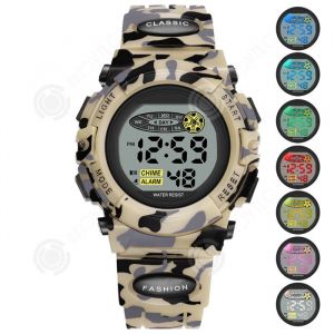 INN Montre Enfant 246cm Montre LED enfant Montre num&eacute;rique enfant Montre de sport multifonctionnelle et &eacute;tanche Montre digitale