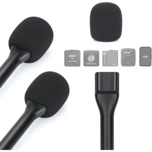 YOUSHARES 2 Pcs Interview Adaptateur Poign&eacute;e de Micro Lavalier sans Fil Compatible avec DJI Mic DJI Mic 2 Rode Wireless GO II