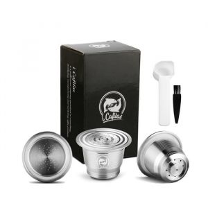Petit déjeuner - CaféICafilas pour Capsule rechargeable Nespresso en acier inoxydable réutilisable Capsules réutilisables café  #L